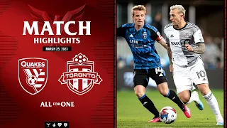 MATCH HIGHLIGHTS: Toronto FC at San Jose Earthquakes | March 25, 2023