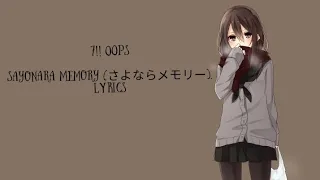 7!! (OOPS) - Sayonara Memory Lyrics Japanese and Romaji