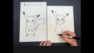 How to draw easy Pikachu!