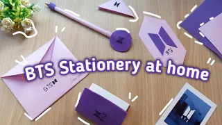 How to make BTS stationery at home | DIY Easy and simple BTS stationery |Mini notebook