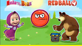 RED BALL 4 || ALL LEVELS || UPDATE  || MASHA AND THE BEAR || WATCH TILL END