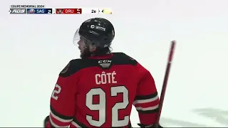 Coupe Memorial Cup - Saginaw vs Drummondville - But Justin Côté Goal