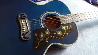 My Chibson J200 Jumbo Viper Blue Acoustic Guitar