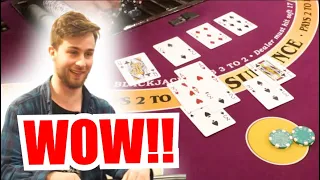 🔥UNPREDICTABLE!!🔥 10 Minute Blackjack Challenge - WIN BIG or BUST #180