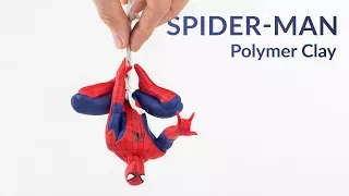 Hanging Spider-Man (Marvel) – Polymer Clay Tutorial