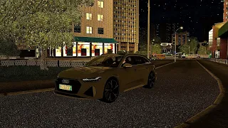 🚗 City Car Driving 1.5.9 -  2020 Audi RS6 Avant (C8)|Ratio 18.9 |NIGHT DRIVE|