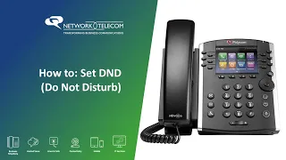 Polycom Handset: How to set DND (Do Not Disturb)