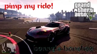 GTA V - Pimp My Ride #5 | Benny's Banshee! | Car Customization & Gameplay