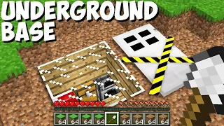 I ACCIDENTALLY found this ABANDONED UNDERGROUND HOUSE in Minecraft ! CHALLENGE 100% TROLLING !