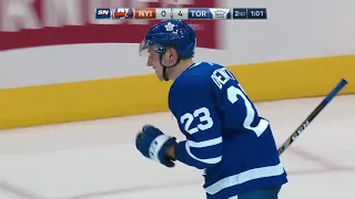 Travis Dermott First NHL Goal! - Toronto Maple Leafs vs New York Islanders 1.31.18