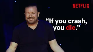 What Ricky Gervais Hates About Flying