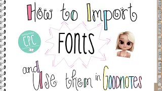 How to Import Fonts to your iPad & Use them in Goodnotes #tutorial #goodnotes #digitalplanning