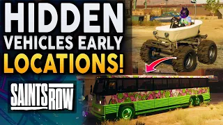 Saints Row - EASY Hidden Vehicles You Need To Get Early Game! Easy To Find Hidden Cars!