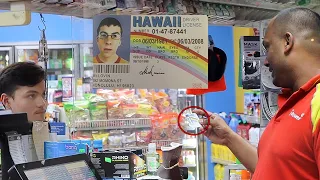 Using an Obviously Fake ID at Stores !