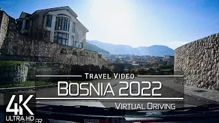 【4K 60fps】🇧🇦 1 ¾ HOUR RELAXATION FILM: 🚗 «Driving in Bosnia BiH (Europe)» Ultra HD 📺 UHD Ambient TV