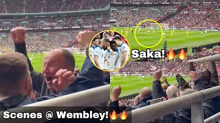 Arsenal Fans Reaction to Saka’s “Ridiculous”Goal @Wembley🔥England vs Ukraine (2-0),team celebration