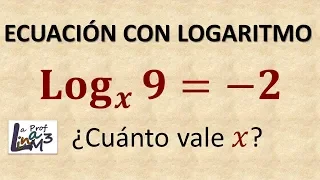 Ecuación logarítmica cuya base es una variable | La Prof Lina M3