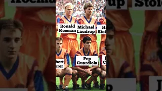 Guardiola,Koeman & the rest of the Barcelona squad 1992 European Cup Final vs Sampdoria