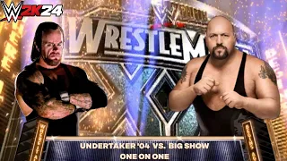 WWE 2K24 - Undertaker '04 vs Big Show Match|WrestleMania 20