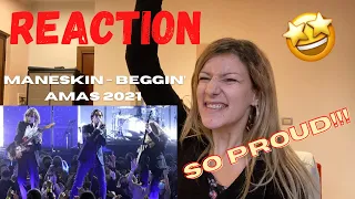 ITALIAN GIRL proudly reacts to Mäneskin - Beggin' LIVE AT AMAS 2021!!! / Ludo&Cri