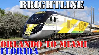 Brightline Train - Orlando to Miami - FULL Route - 4K Transit Ride
