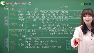 [중등인강/중학국어] 품사의 개념과 특성_엠베스트 국어 정수영