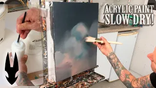 Painting demonstration​ on slowing the dry time of your paints