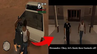 What happens if CJ save Hernandez in High Noon mission?