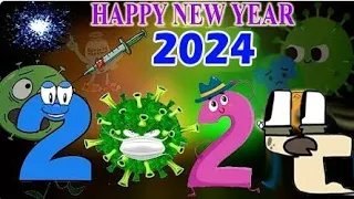 happy new year 2024 animation video