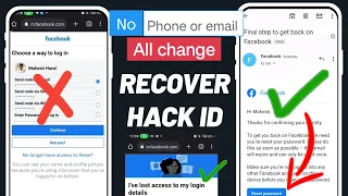 How to Recover Facebook Hacked account without Email and Phone number 2023 | fb hack recover 2023