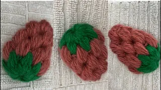 МК 🍓 вязание клубника/ How to make a crochet strawberry