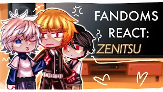 ★ ꔛ  ꒰ FANDOMS REACT [SEASON 2] ⋮ ZENITSU ╰╮[2/6] ♡ ੭