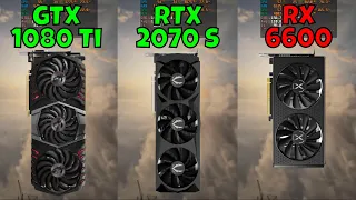 GTX 1080 Ti vs RTX 2070 Super vs RX 6600 (In 9 Games) 2023