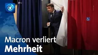 Parlamentswahl in Frankreich: Macron-Lager büßt absolute Mehrheit ein