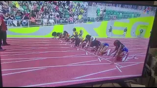 Womens 100M Eugene Diamond League  2021! Jamaica clean sweep! by Shelly ann Fraser and ELAINE