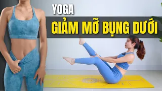 Yoga Giảm Mỡ Bụng dưới cho Bụng nhỏ Eo thon | Hoàng Uyên Yoga