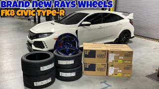 FK8 Honda Civic Type-R - New Wheel Rays 57DR and Michelin PS4S Installation Guide (Episode 4)