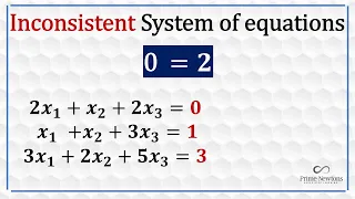 Inconsistent system of equation