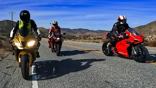 Fast Ducati V4R vs Kawasaki ZX10RR vs GSXR1000R vs BMW S1000RR