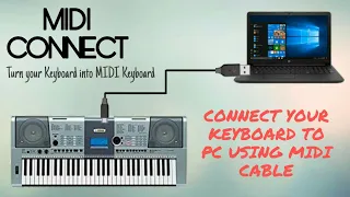 Connecting Keyboard to PC Using MIDI | Record the Best Music