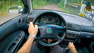 2002 Skoda Octavia I [1.9 TDI 90 HP] |0-100| POV Test Drive #884 Joe Black