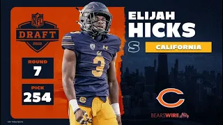 Bears Draft Elijah Hicks S California @ChicagoBears