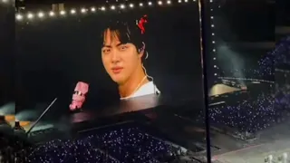 #BTS_PTD_CONCERT_LA  jin playing SQUID GAME 😎💜💜🤭