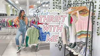 THRIFTING SPRING OUTFITS 🌷 *i found the pastel wardrobe of your dreams*