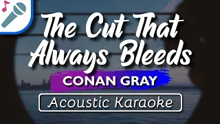 Conan Gray - The Cut That Always Bleeds - Karaoke Instrumental (Acoustic)