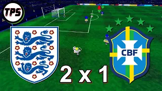 🏴󠁧󠁢󠁥󠁮󠁧󠁿 England 2 - 1 Brazil 🇧🇷 | ⚽ Roblox TPS Ultimate Soccer ⚽ | Roblox Football