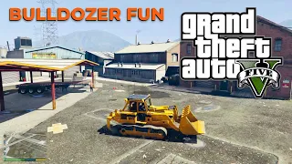 GTA 5 Bulldozer Fun + Location | Full HD Gaming