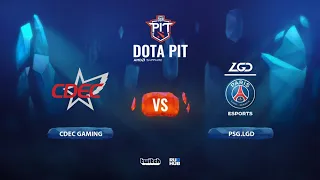 CDEC Gaming vs PSG.LGD, OGA Dota PIT Season 2: China, bo3, game 1 [4ce]