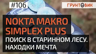 Nokta Makro Simplex plus Поиск в старинном лесу.  Находки мечта.