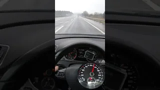 🏁 VW PASSAT B7 2.0 TDI ACCELERATION ON RAINY GERMAN AUTOBAHN #shorts